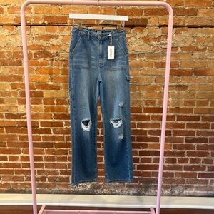 Katie J NYC Tween Denim Cargo Jeans